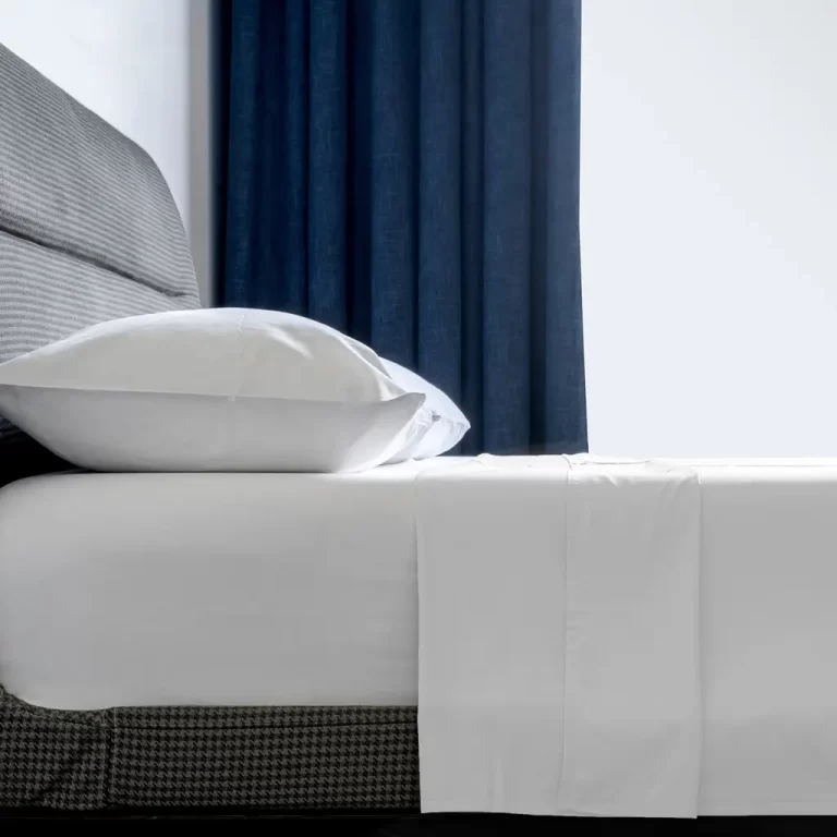 Flat Sheet bed sheets from uline in white organic cotton
