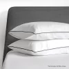 Black piping pillowcase by ulinen.ae